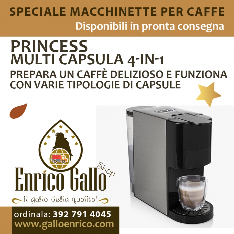 Princess Multi Capsula 4-in-1 - MACCHINA DA CAFFE' MULTI CAPSULE